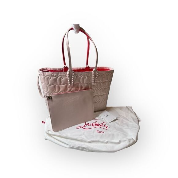 Christian Louboutin Nappa Embossed East West  Cabata Leather Tote - Picture 2 of 7